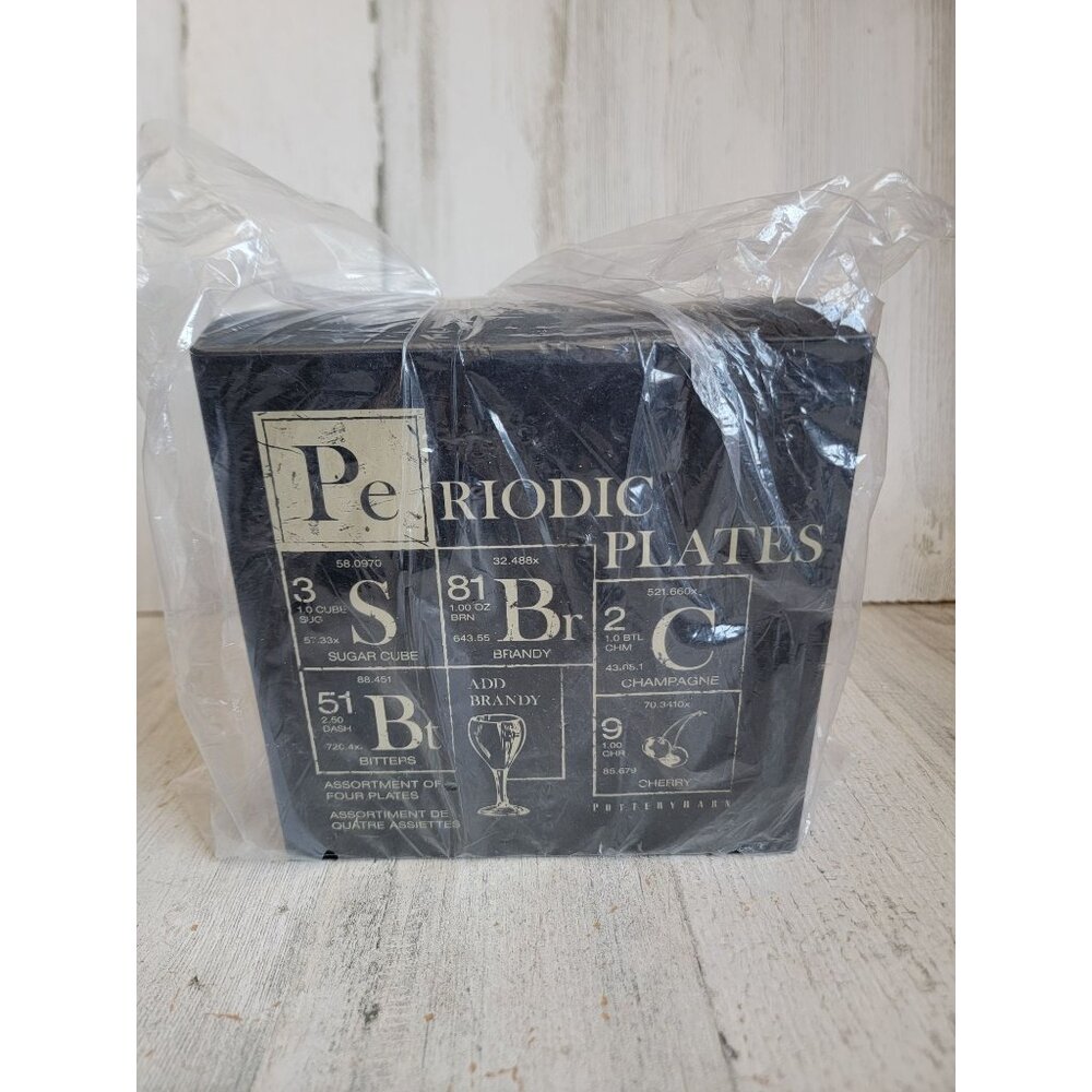 Pottery Barn periodic plates brandy‎ champagne sugar cube bitters Cherry unique